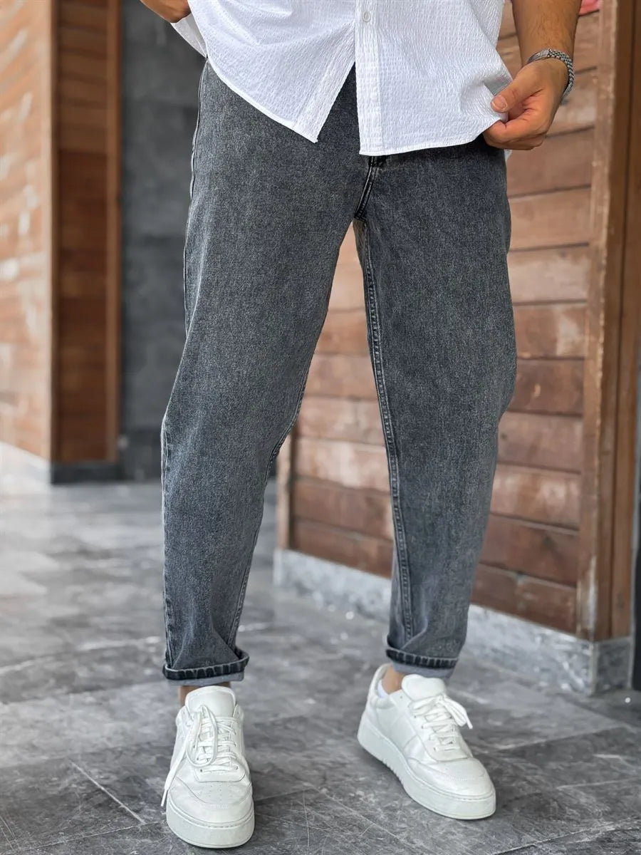 Dark Gray Boyfriend Jean