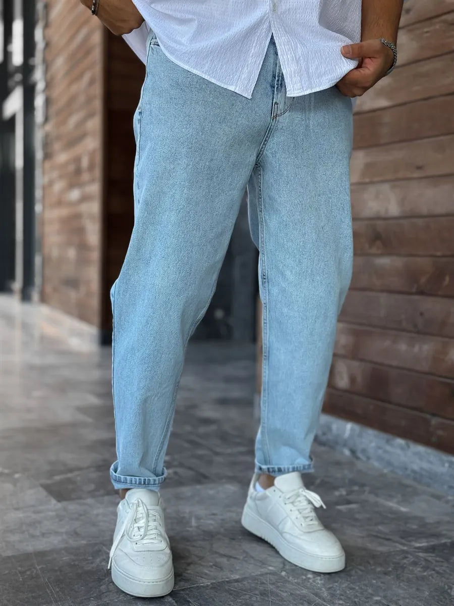Blue Snow Boyfriend Jean