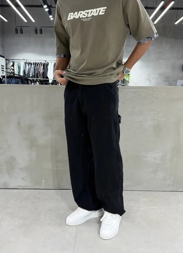 Panda Baggy Jean Black