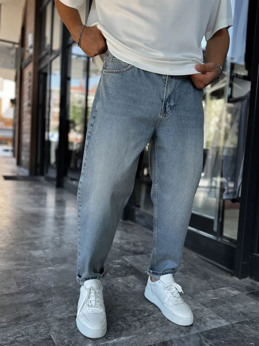 Acid Blue Boyfriend Jean
