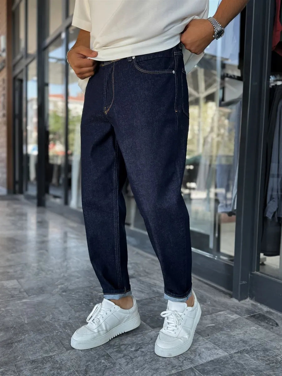 Navy Blue Boyfriend Jean