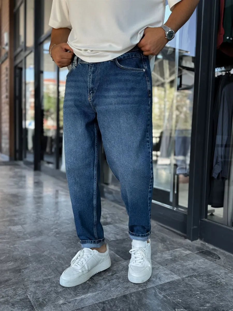 Dark Blue Boyfriend Jean