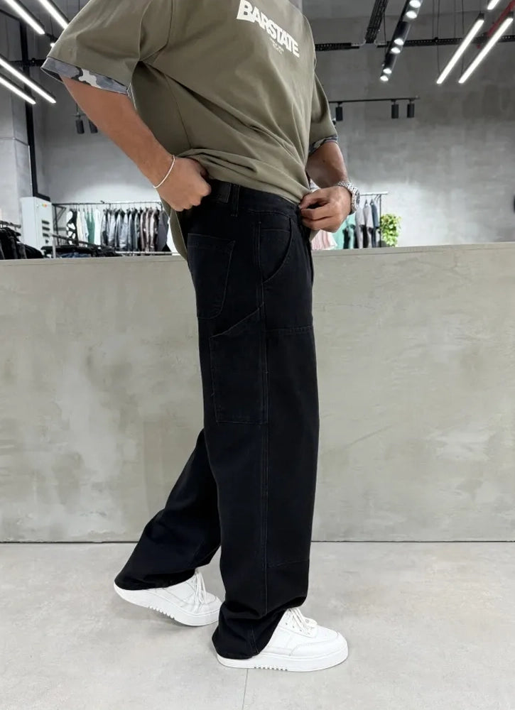 Panda Baggy Jean Black