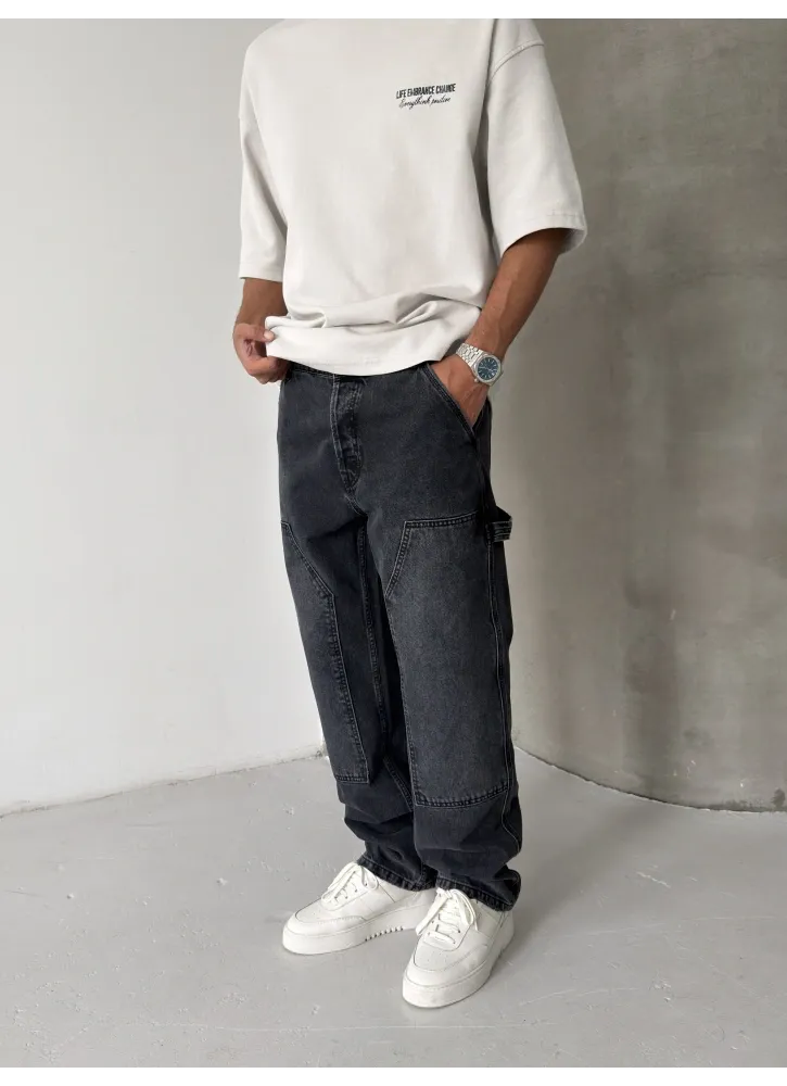 Panda Baggy Jean Black