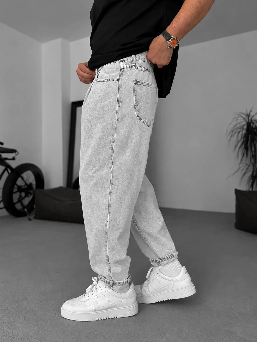 Light Gray Balloon Jean